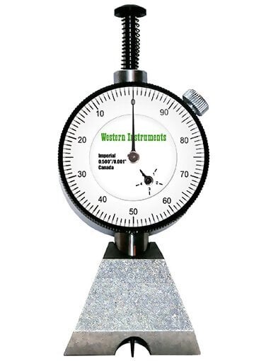 Western Instruments N88-4 Pocket Pit Depth Gauge, 1.5" Dual Edge Reversible Blade